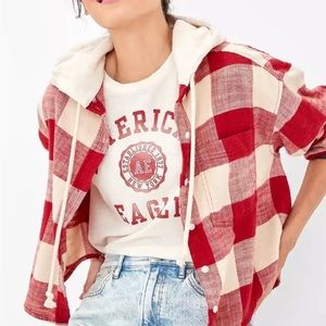 AE cozy cabin cropped hoodie jacket